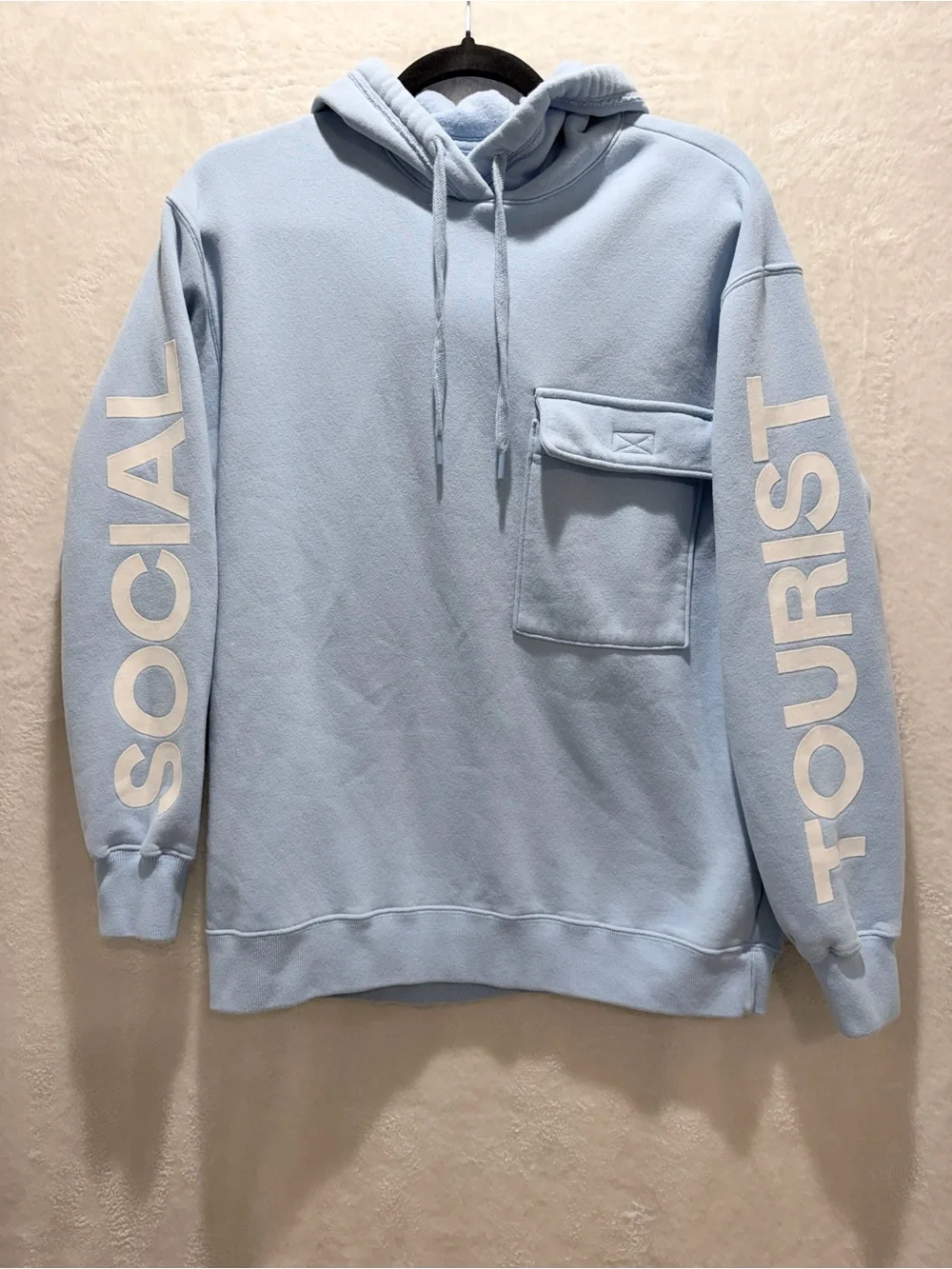 Social Tourist (by Hollister) Hoodie Jogger Matching Set Baby Blue XXS (CIGF005)